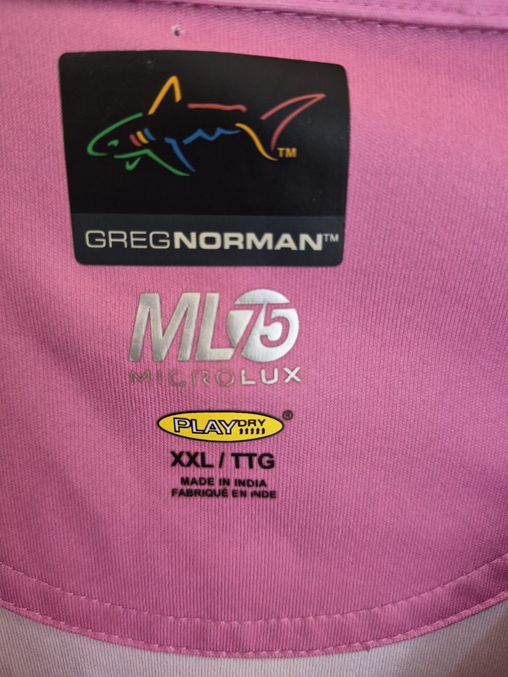 Greg Norman Collection Men's Pink ML75 Microlux Performance Shirt